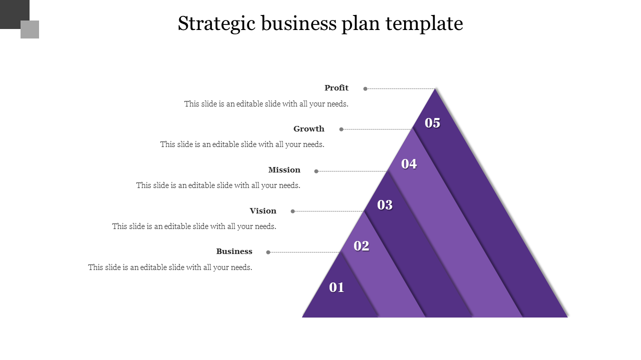Free - Gorgeous Strategic Plan Template Presentation Slide